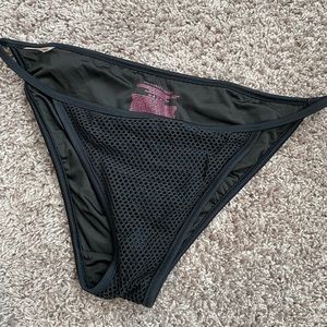 Black mesh Victoria’s Secret swim bottoms